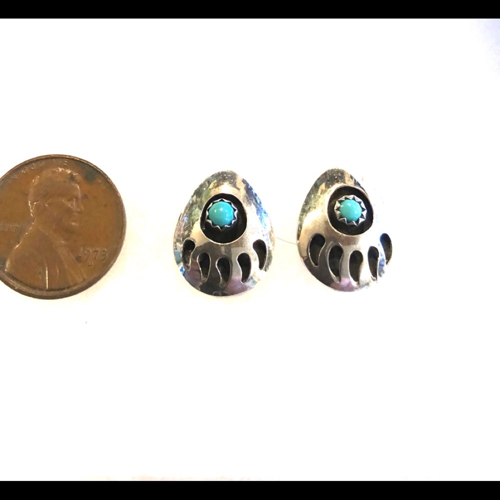 Navajo Bear Claw Earrings